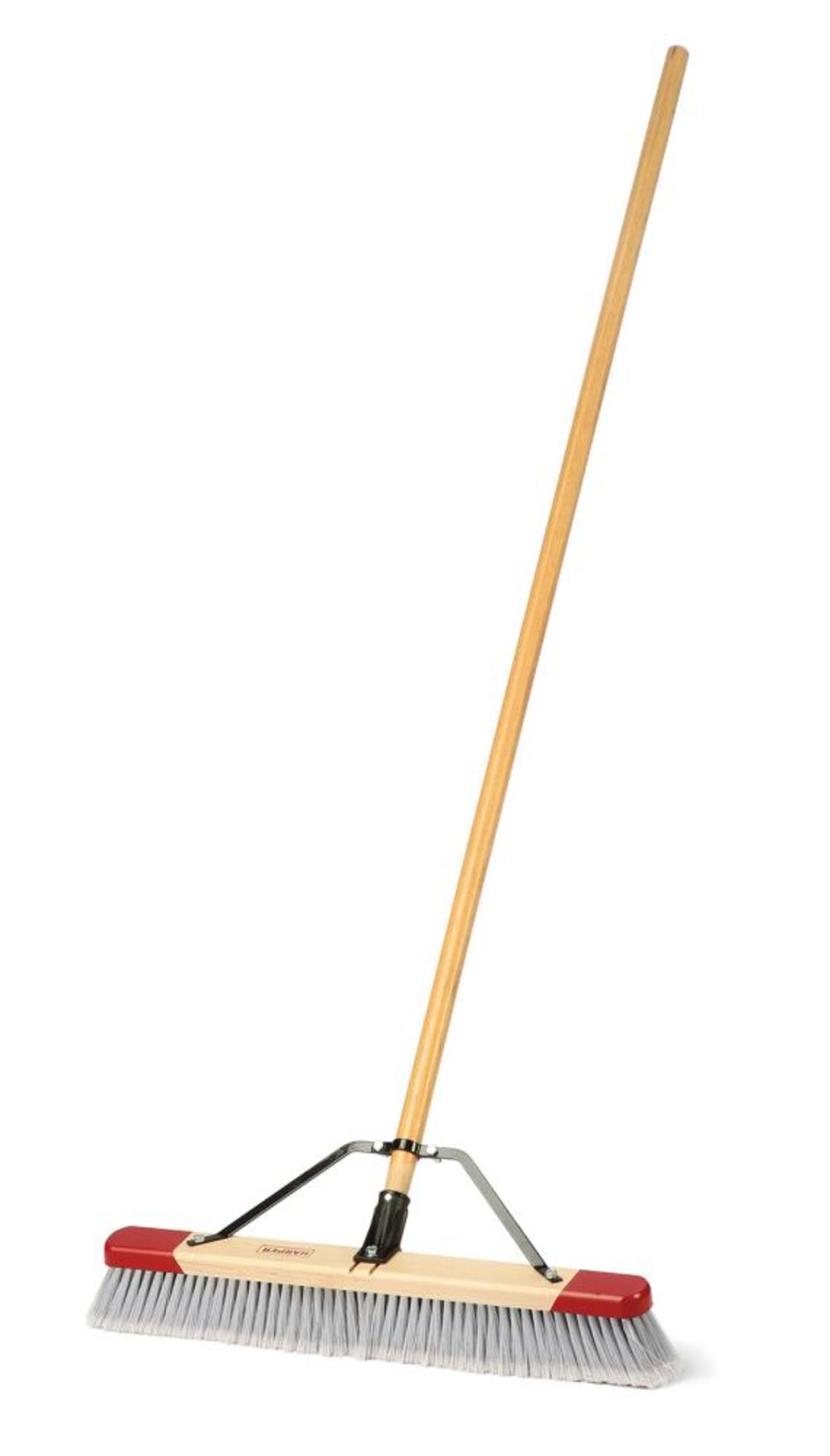 True Temper 24 In. Premium Red-End Indoor Unassembled Push Broom - Flockneti