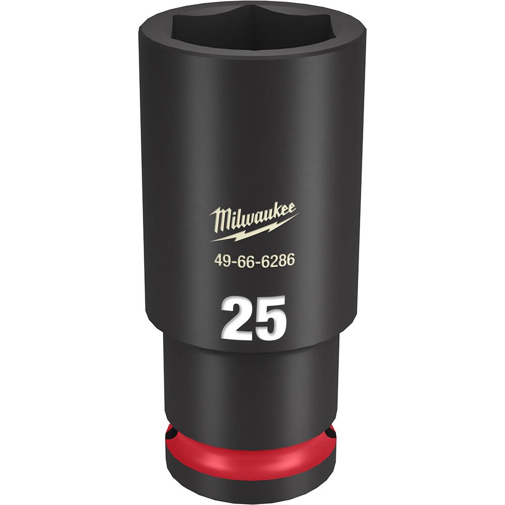 Milwaukee SHOCKWAVE Impact Duty Socket 1/2″ Drive 25MM Deep 6 Point - Flockneti
