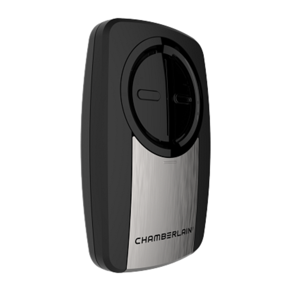 Chamberlain Universal Clicker 2 Button Garage Door Remote Stainless Steel - Flockneti