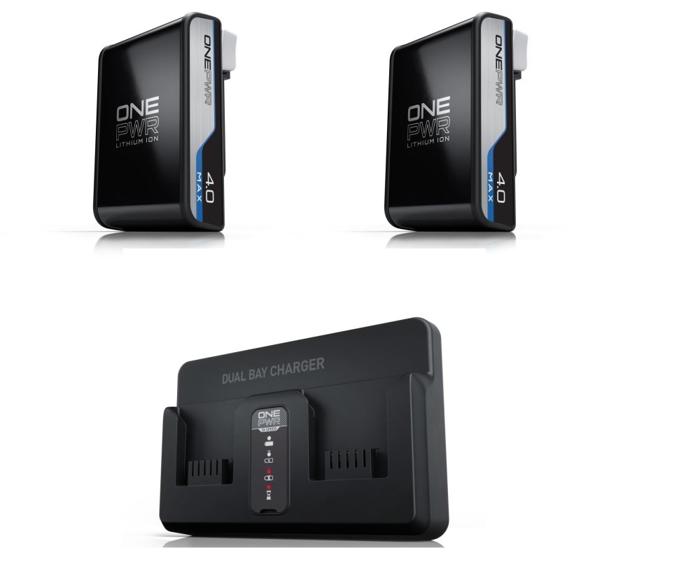 Hoover Residential Vacuum ONEPWR 4Ah Battery 2pk & Dual Bay Charger Bundle - Flockneti