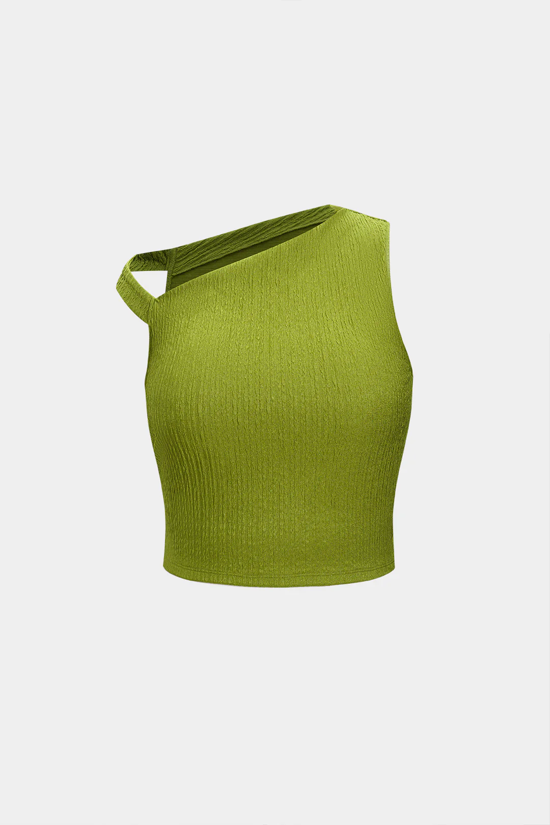 Asymmetrical Tank Top And Ruched Skirt Set - Flockneti