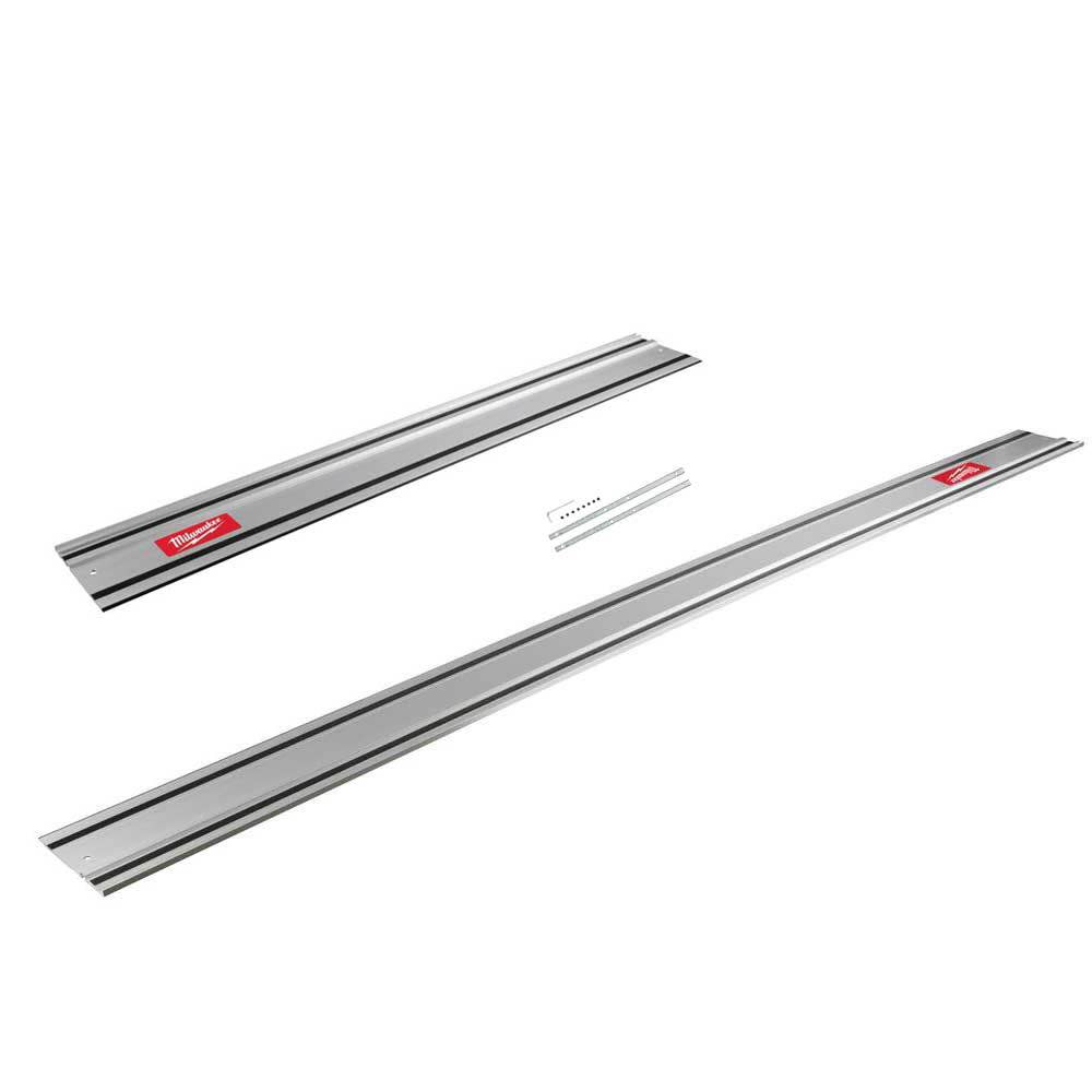 Milwaukee Track Saw 55″ & 106″ Guide Rails with Rail Connector Bundle - Flockneti