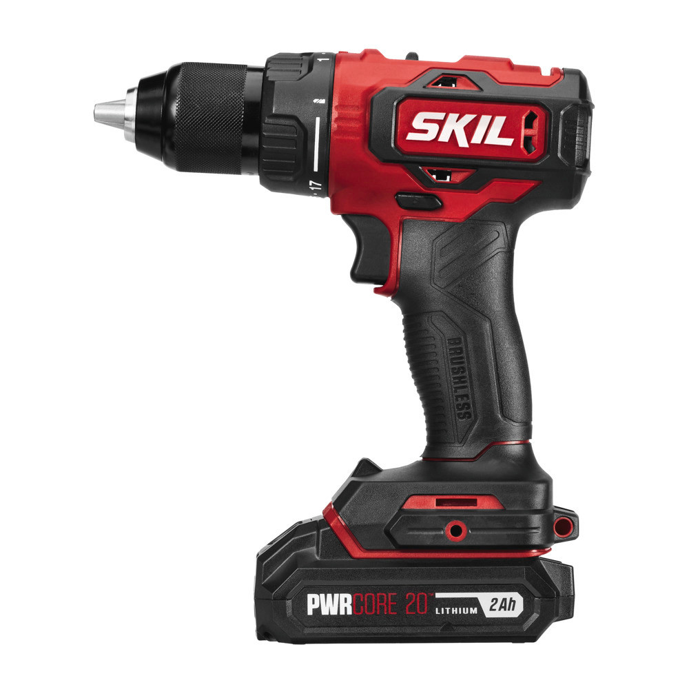 SKIL PWRCORE 20 Brushless 20V 1/2″ Drill Driver Kit - Flockneti