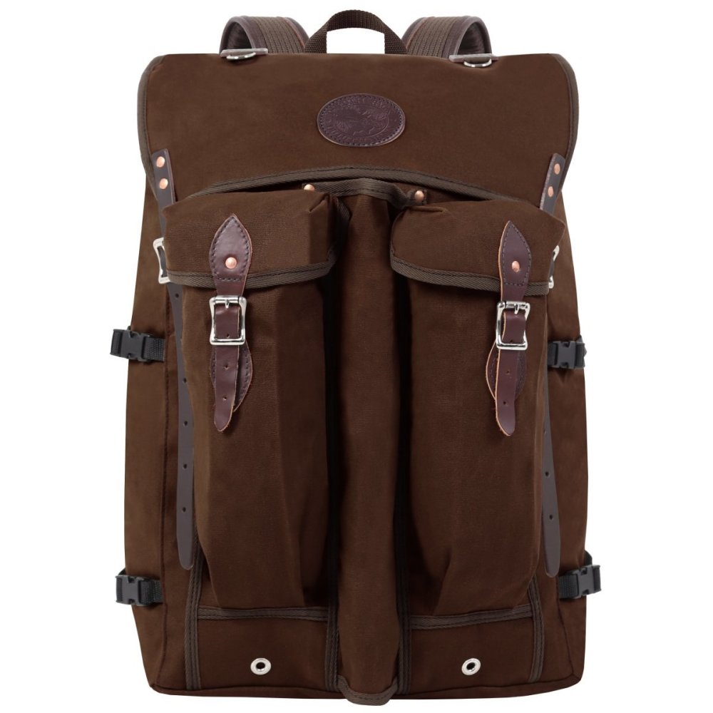 Duluth Pack 57 Liter Capacity Brown Canvas Bushcrafter Backpack - Flockneti
