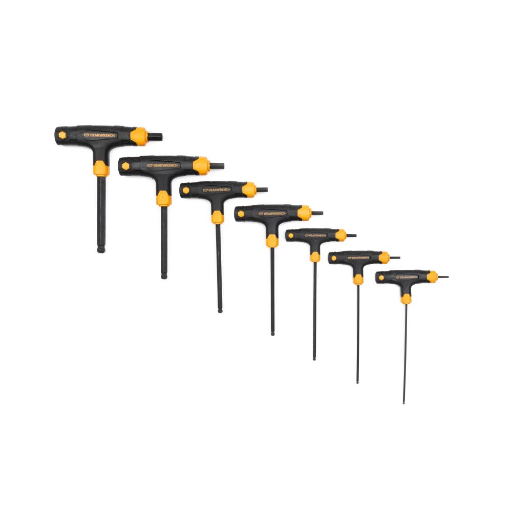 GEARWRENCH Hex Key Set Metric T Handle Ball End 7pc - Flockneti