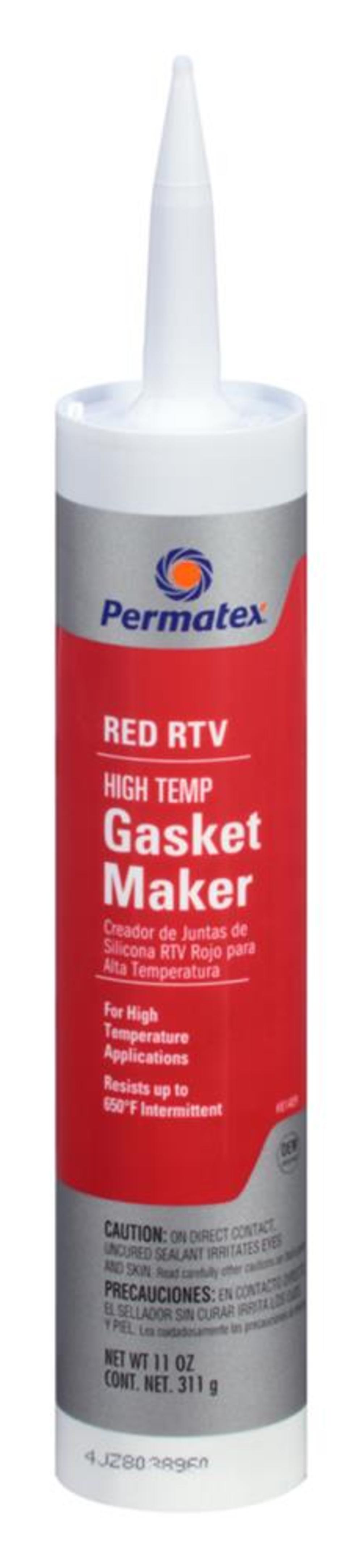 Permatex High-Temp Red RTV Silicone Gasket Maker - Flockneti