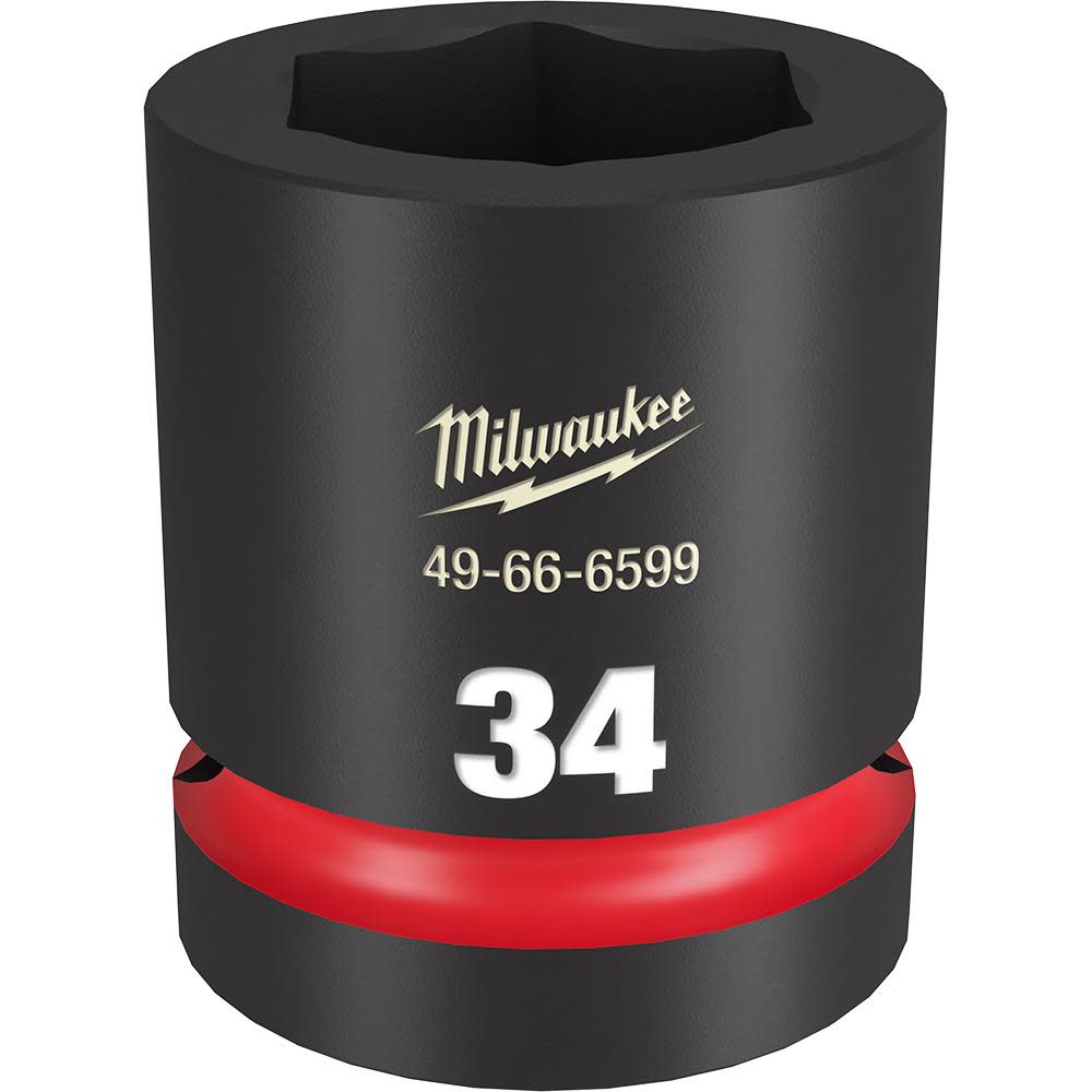 Milwaukee Impact Socket 1″ Drive 34mm Standard 6 Point - Flockneti