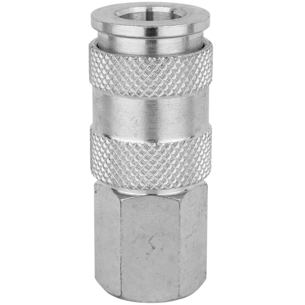 Milton Quick-Connect Steel Coupler 1/4″ FNPT High Flow (V-Style) - Flockneti