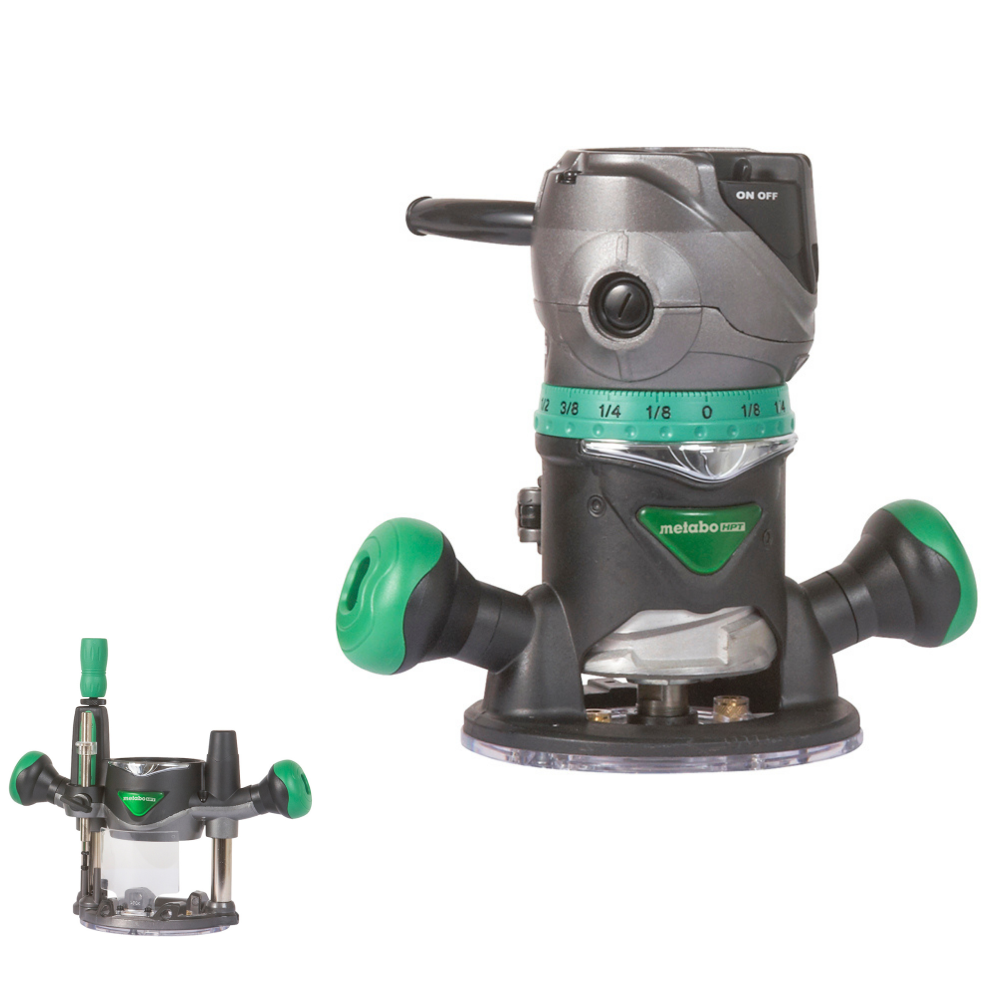 Metabo HPT 2-1/4 Peak HP Variable Speed Fixed/Plunge Base Router Kit | KM12VC - Flockneti