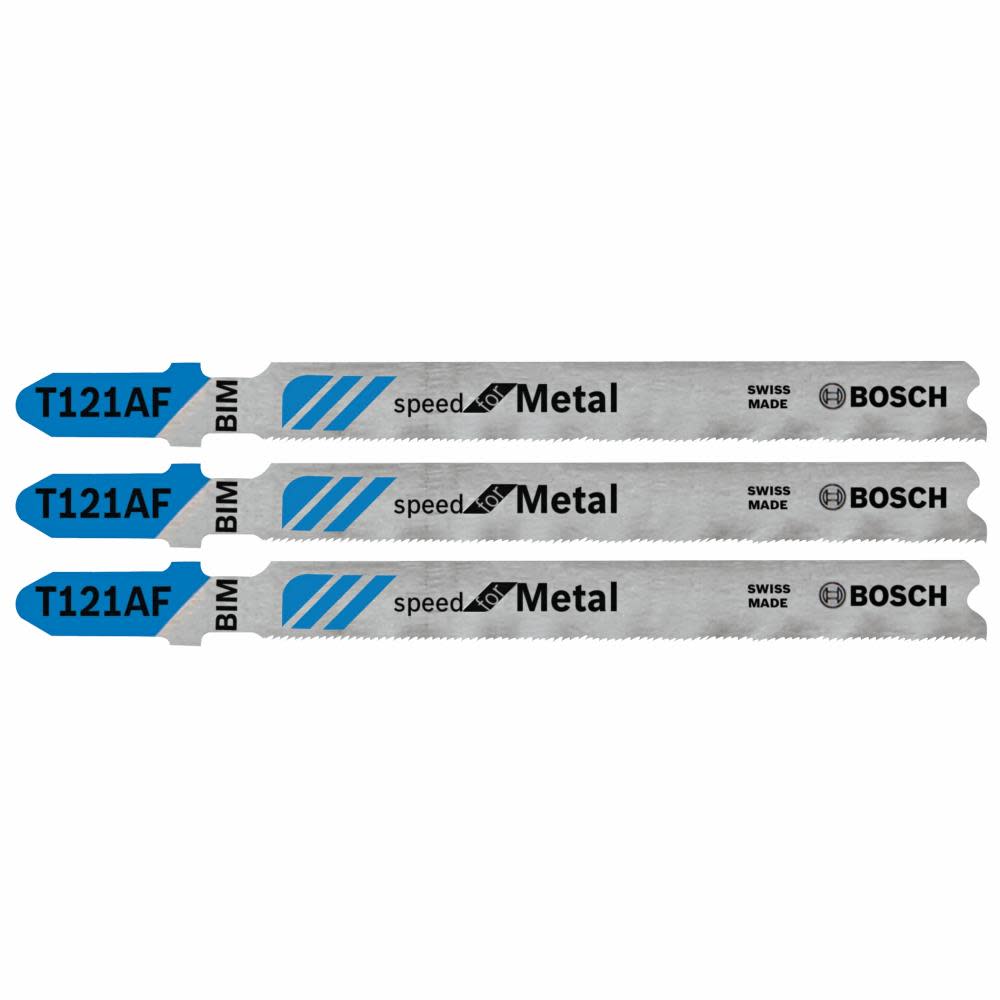 Bosch Jig Saw Blades 3pc 3 5/8″ 21 TPI Speed for Metal T Shank - Flockneti