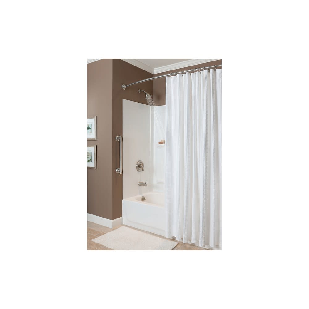 Moen Shower Rod Brushed Nickel 72″ Adjustable Curved - Flockneti