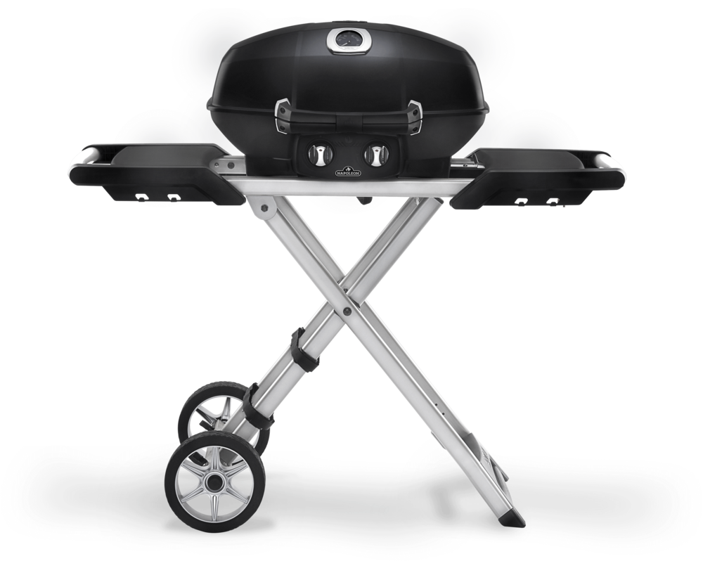 Napoleon TravelQ PRO285X Portable Propane Gas Grill with Scissor Cart Black - Flockneti