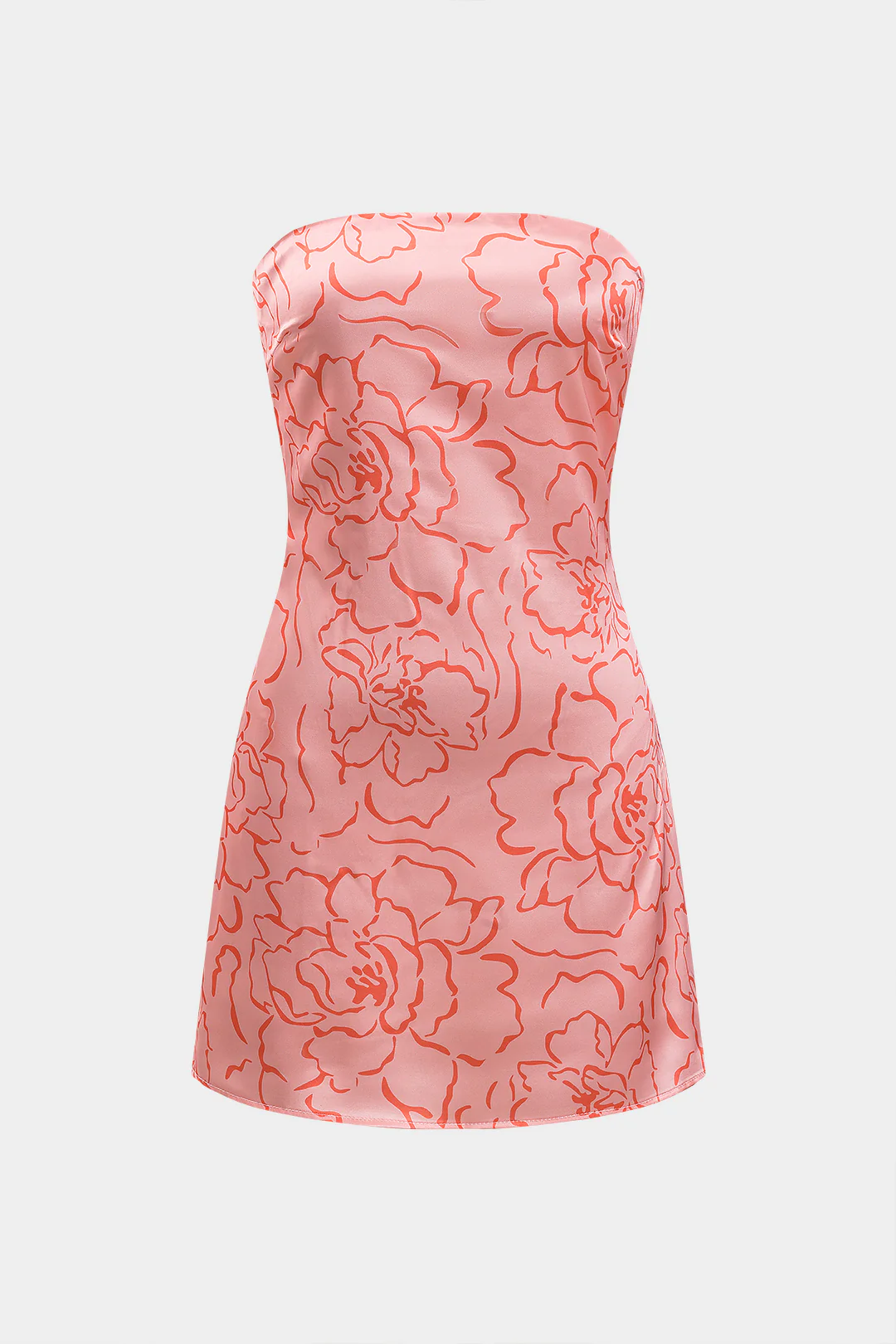 Floral Print Tie Up Sleeveless Mini Dress - Flockneti