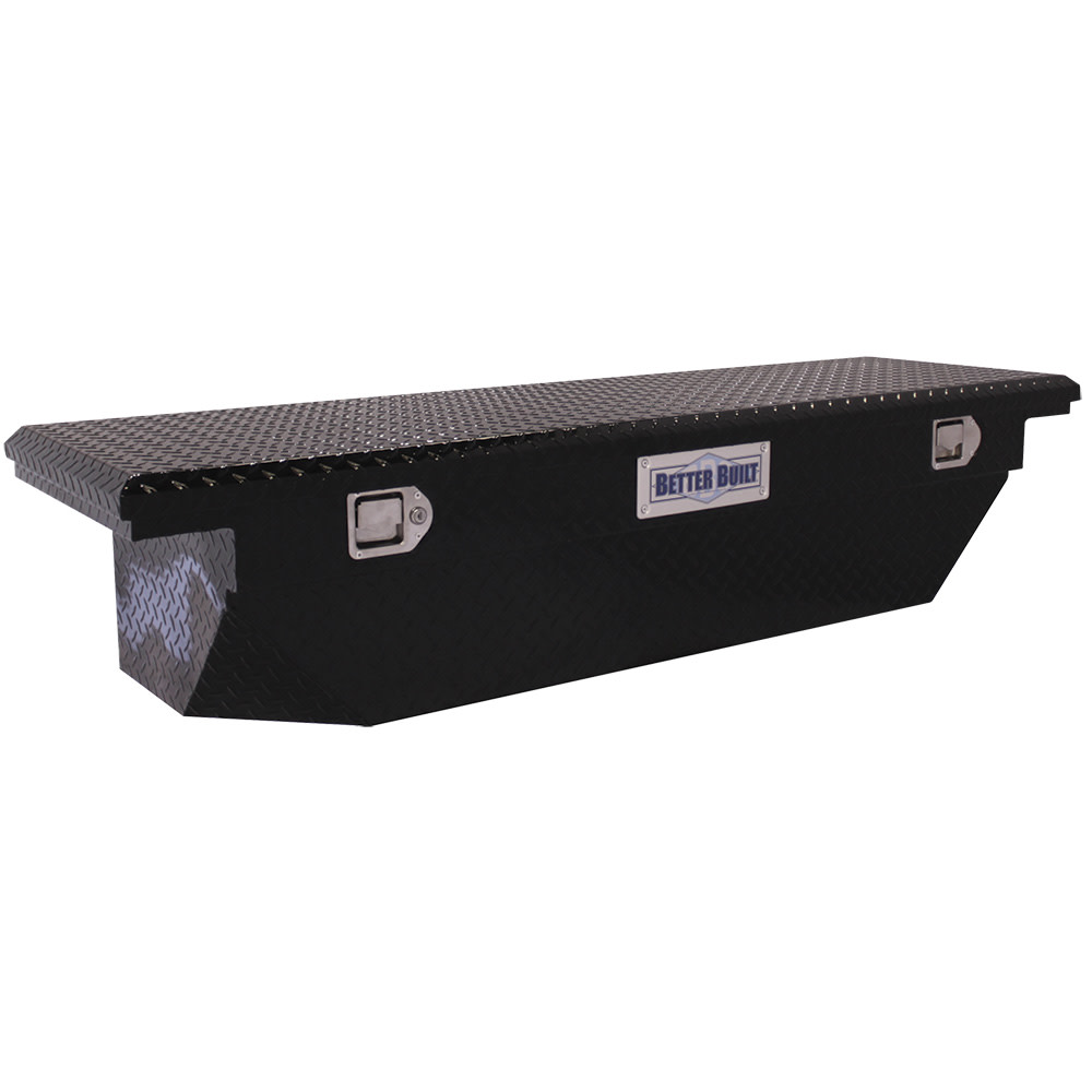 Better Built 61.5″ Crown Saddle Truck Tool Box LOW PROFILE GLOSS BLACK - Flockneti