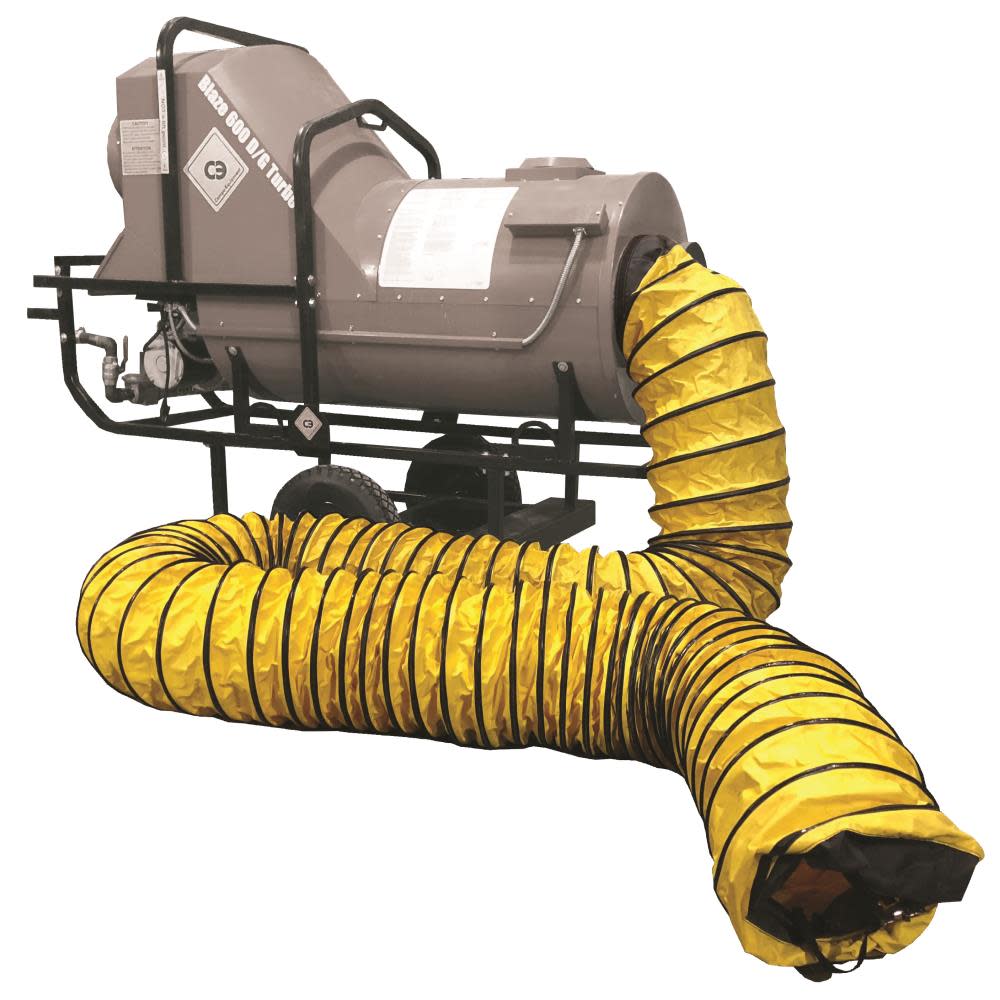 ACME TOOLS 12 In. x 25 Ft. Portable Heater Ducting - Flockneti