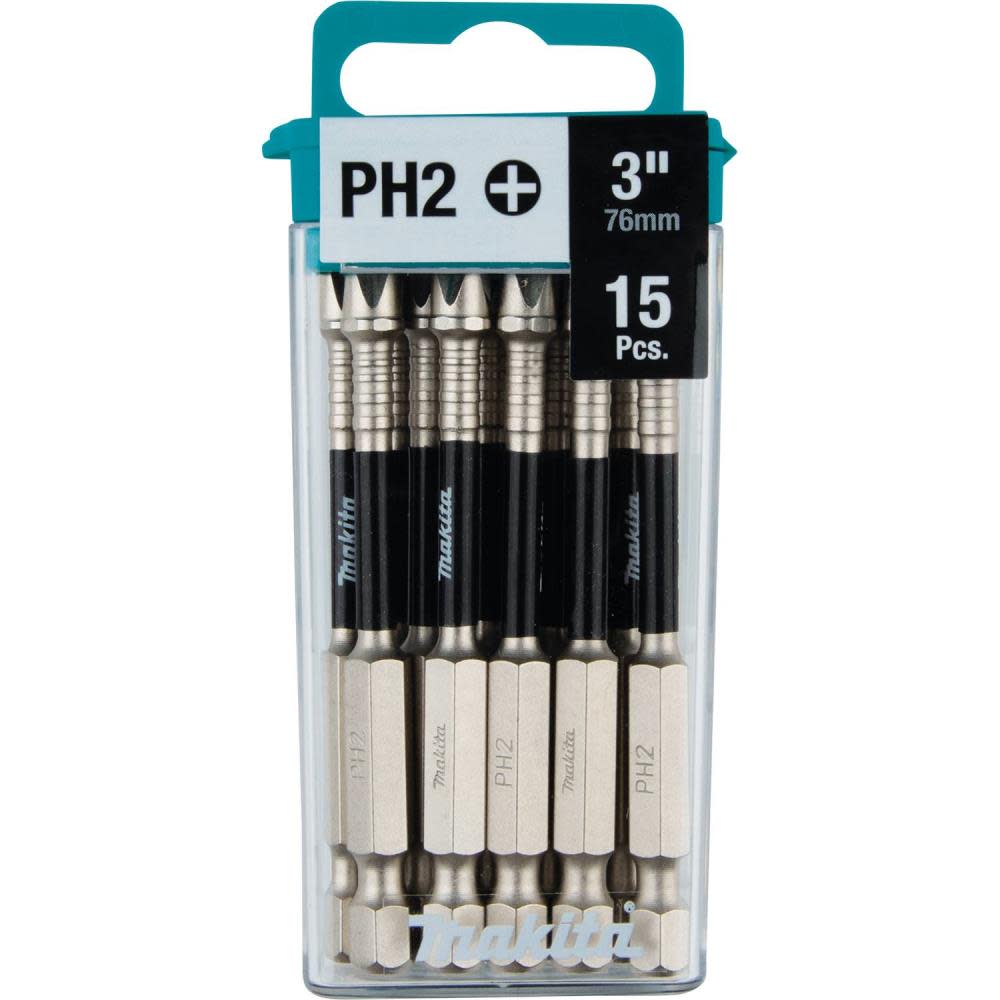 Makita Impact XPS #2 Phillips 3″ Power Bit – 15 Pack - Flockneti