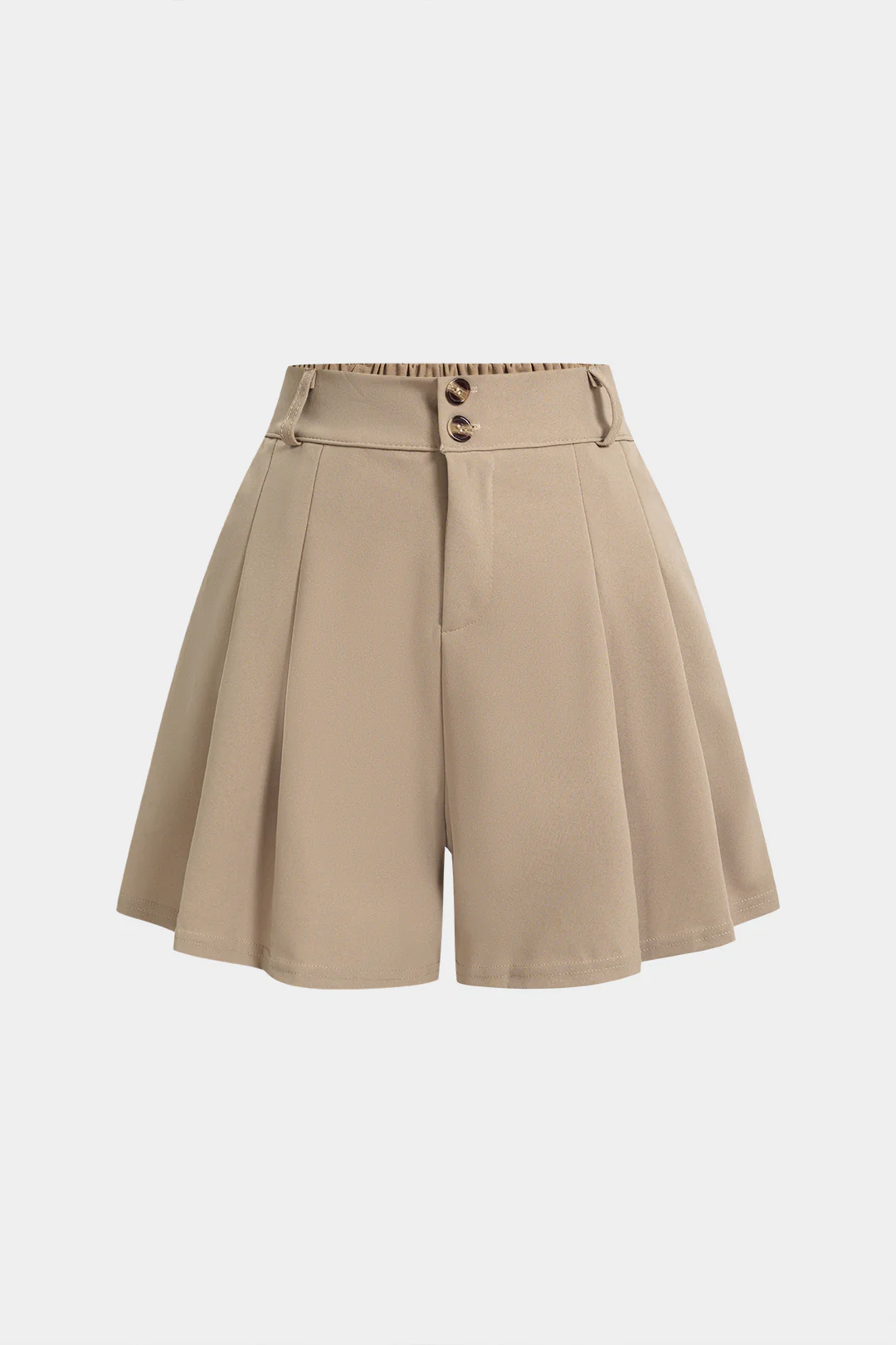 Pleated High Waist Shorts - Flockneti