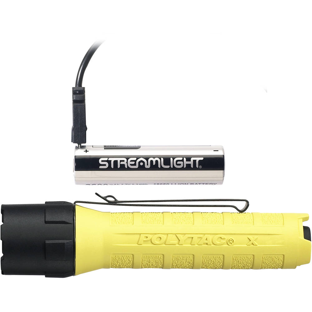 Streamlight PolyTac X Flashlight USB Yellow Tactical Handheld - Flockneti