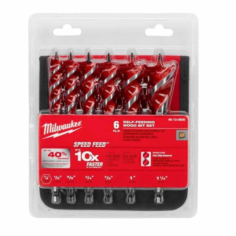 Milwaukee 6-1/2 in. SPEED FEED Wood Bit Set (6 Piece) - Flockneti