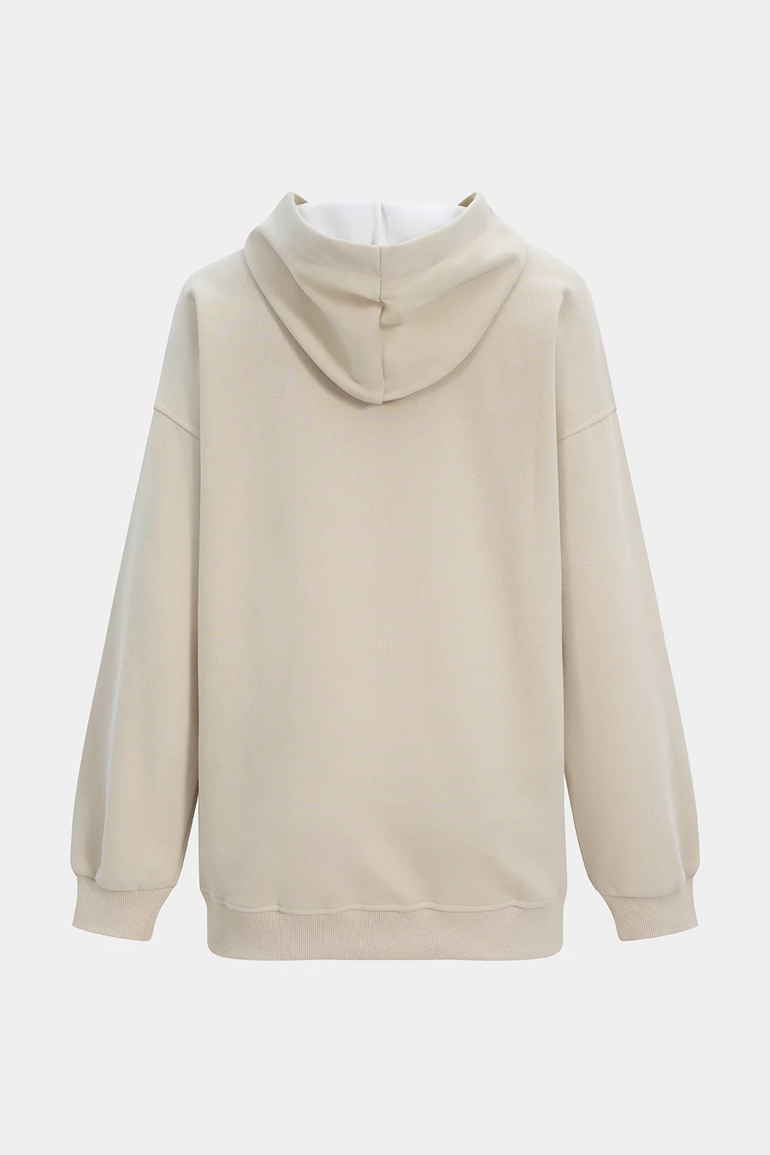Letter Print Embroidery Hoodie - Flockneti