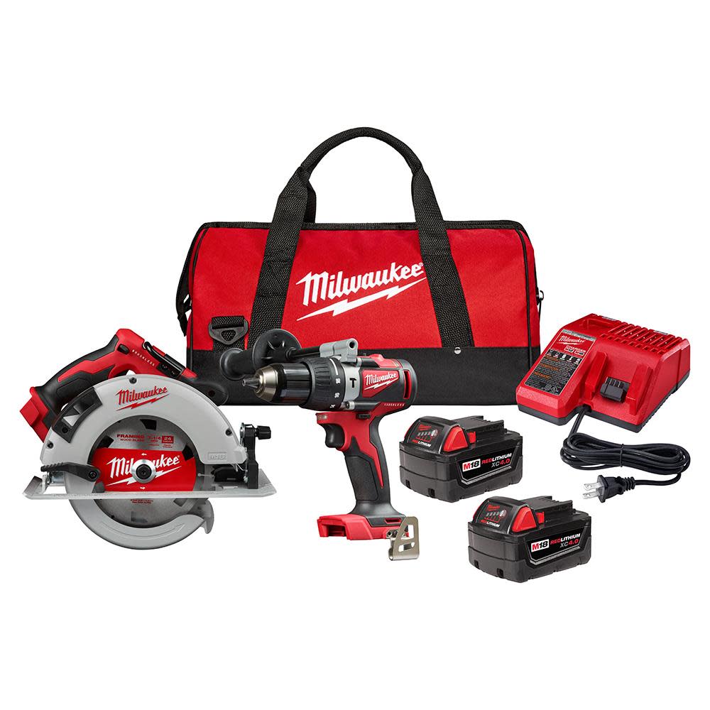 Milwaukee M18 Brushless 2 Pc Combo Kit - Flockneti