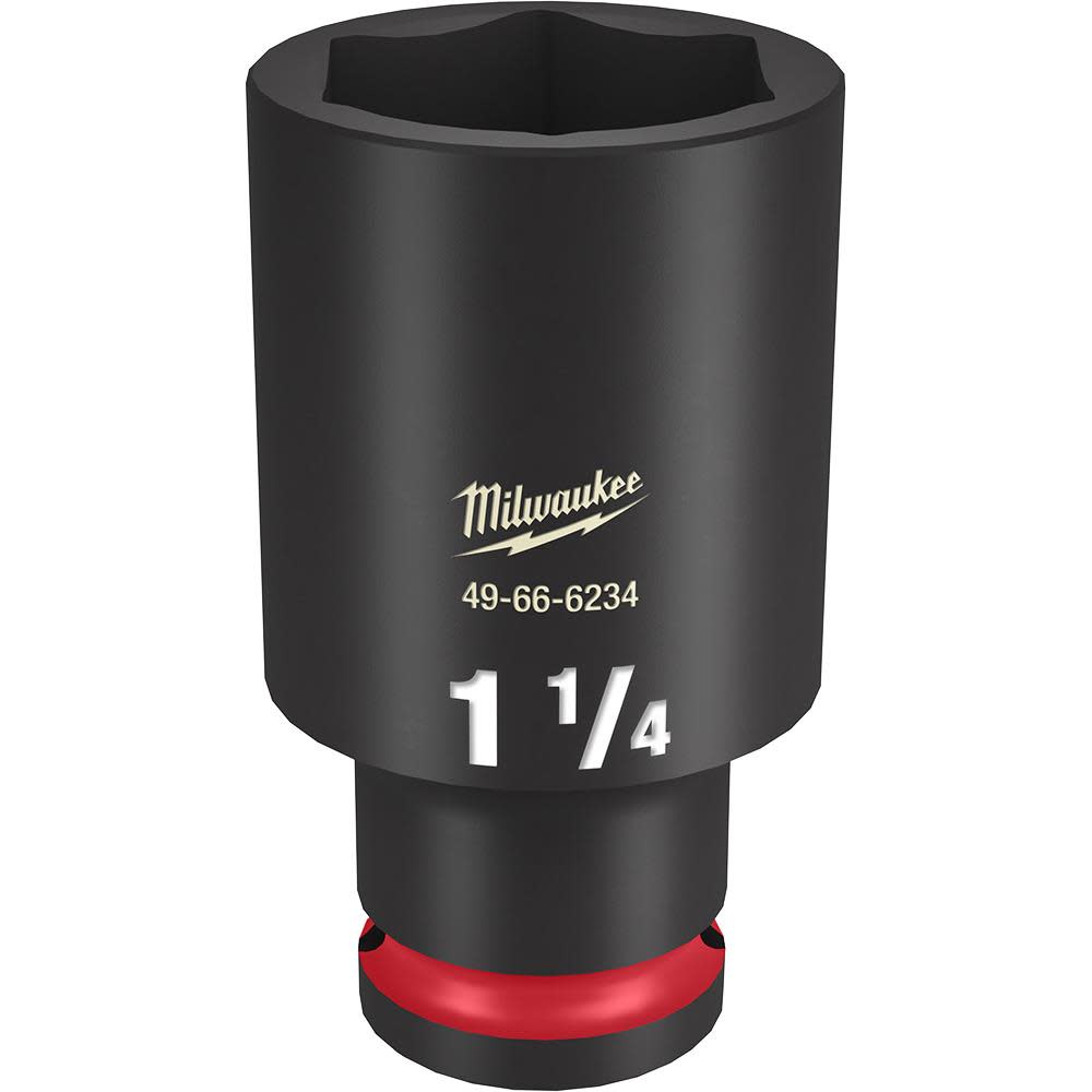 Milwaukee Impact Socket 1/2″ Drive 1 1/4″ Deep 6 Point - Flockneti