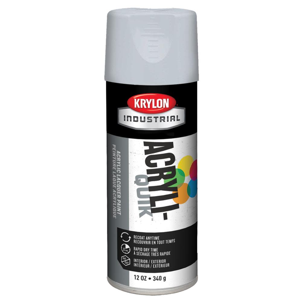 Krylon Industrial Acryli-Quik Flat White 12 oz. - Flockneti