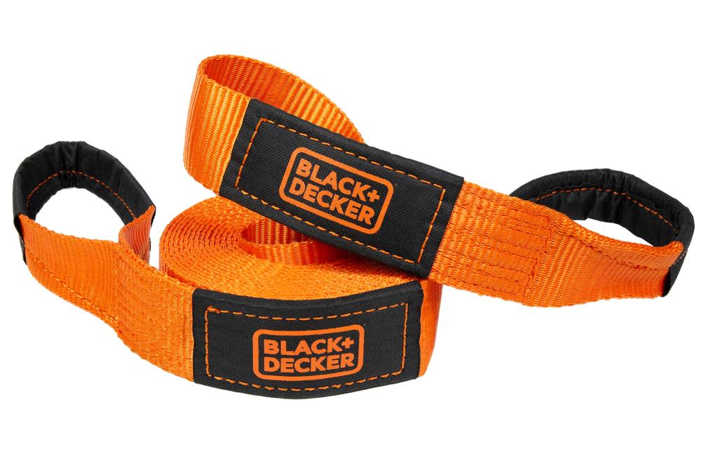 Black and Decker Recovery Strap 2″ x 20′ Medium Duty 9000 LB Break Strength - Flockneti