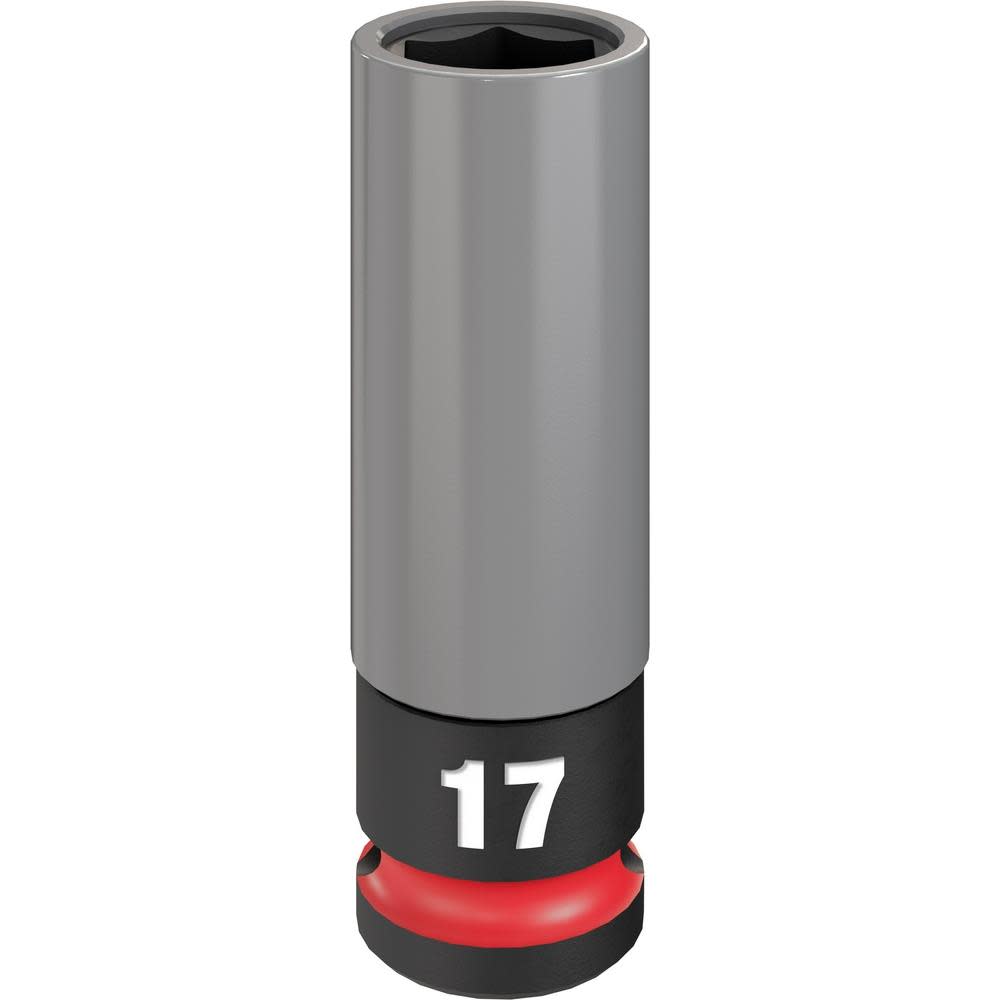 Milwaukee SHOCKWAVE Impact Duty Socket 1/2 Drive 17MM Metric Lug Nut Wheel - Flockneti