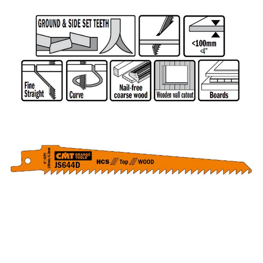 CMT Bi Metal Recip Blade - Flockneti