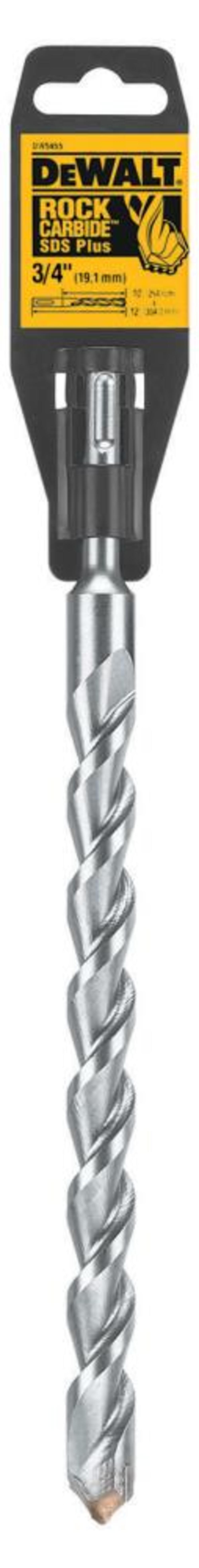 DEWALT 3/4 In. x 10 In. x 12 In. Rock Carbide SDS+ Hammer Bit - Flockneti