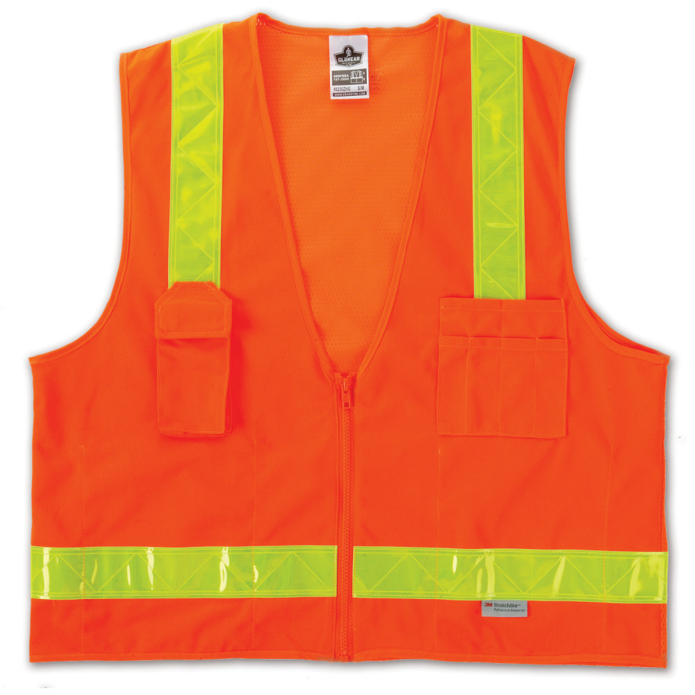 Ergodyne GloWear 8250ZHG Class 2 Orange Surveyors Vest – 4XL - Flockneti