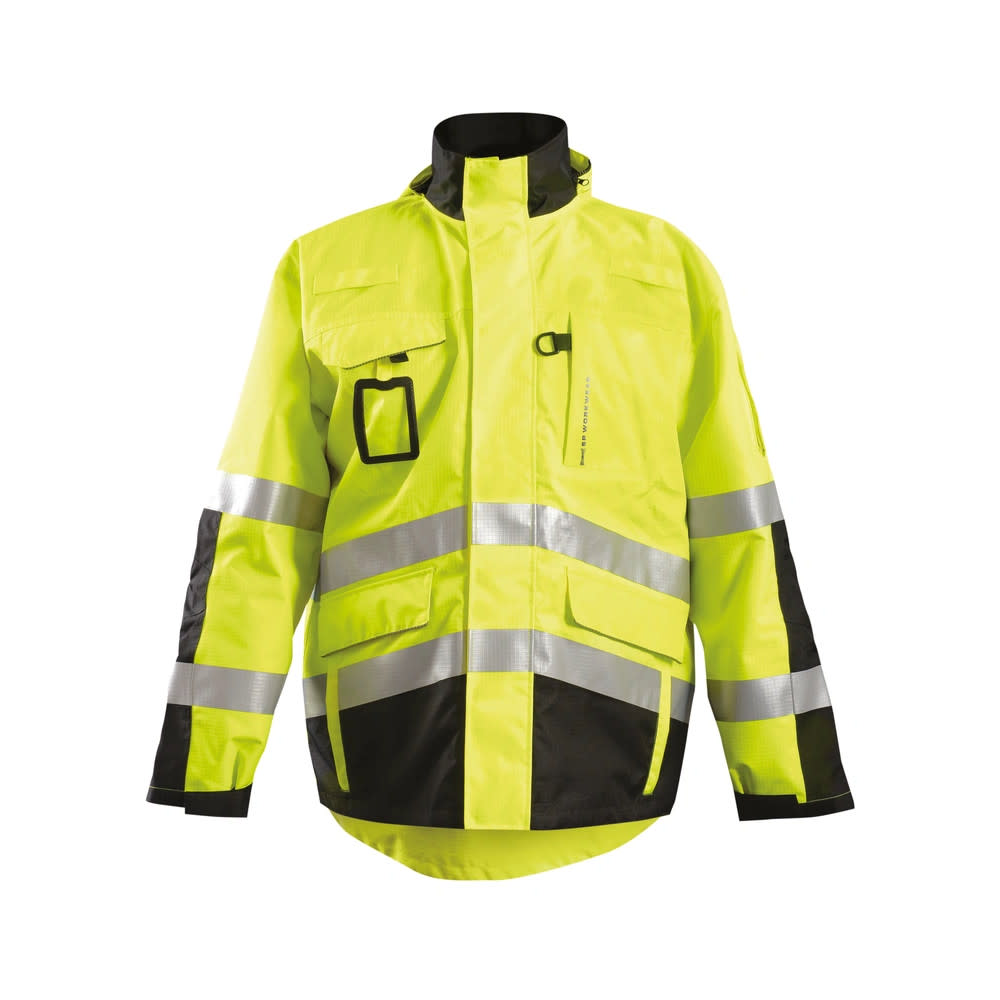 Occunomix Hi-Vis Orange Class 3 Value Black Bottom Bomber Jacket 4X - Flockneti
