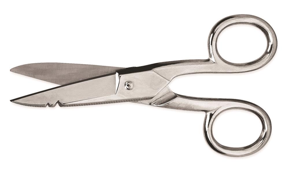 Crescent Wiss Electrician Scissors 5 In. with Serrations Along Entire Bottom Blade - Flockneti