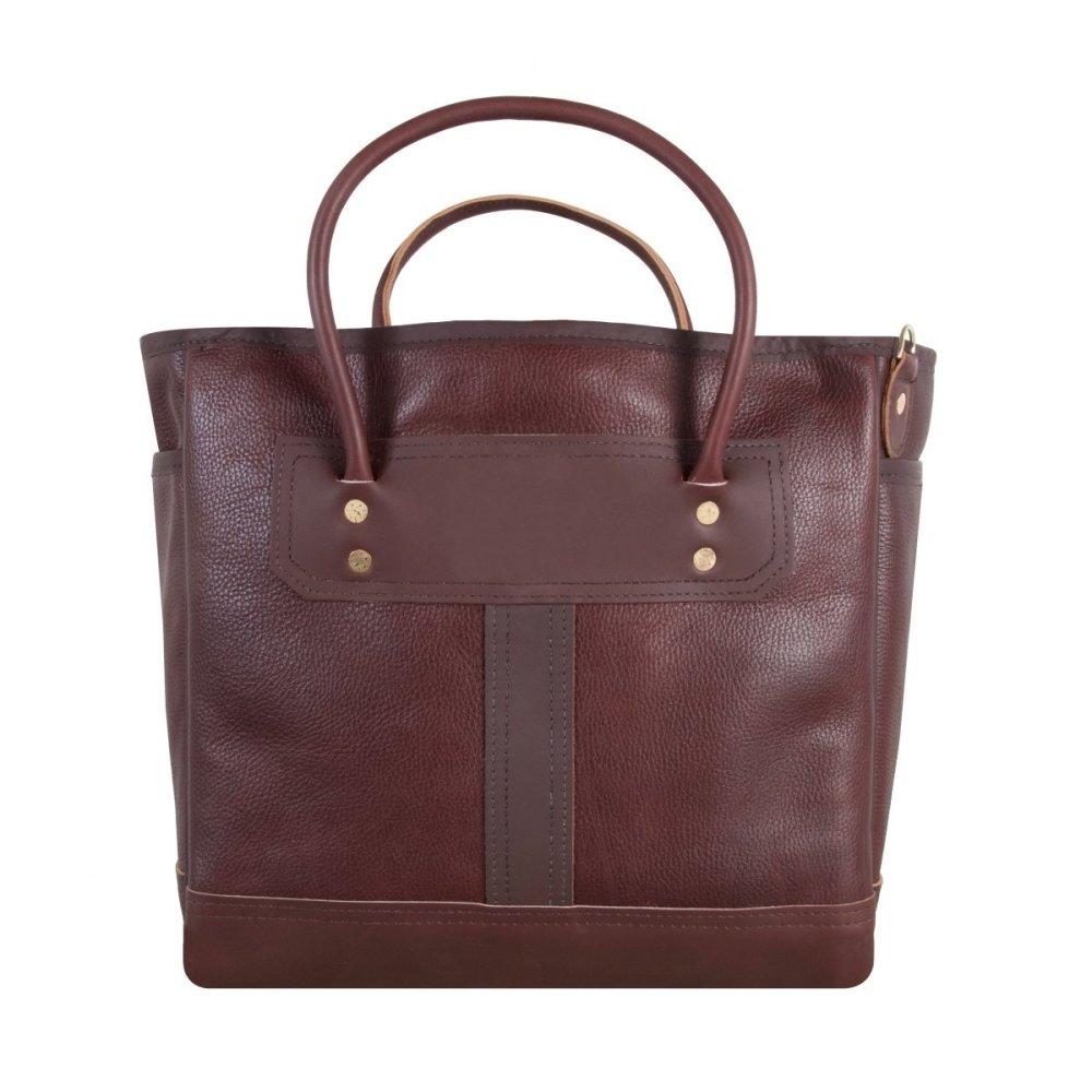 Duluth Pack 24 Liter Capacity Brown Pebbled Leather Sportsman’s Tote - Flockneti