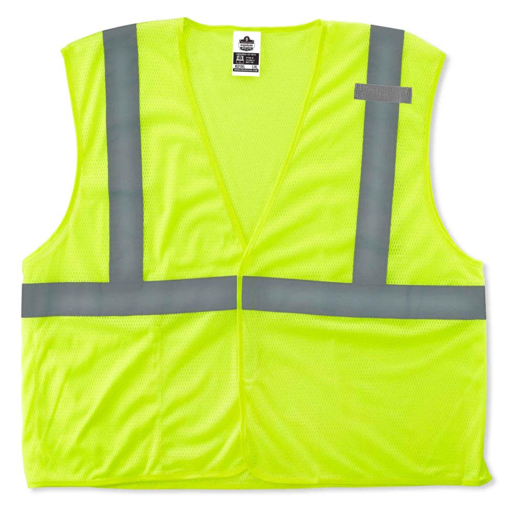 Ergodyne Glowear 8210HL Type R Class 2 Economy Mesh Vest – 2XL/3XL - Flockneti