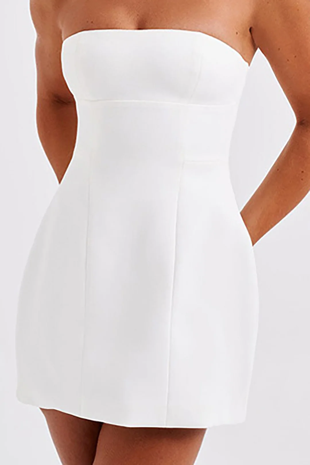 Solid Backless Sleeveless Mini Dress - Flockneti
