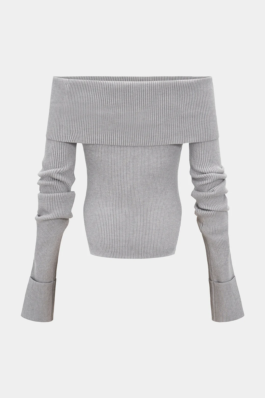 Knit Off Shoulder Long-Sleeve Top - Flockneti