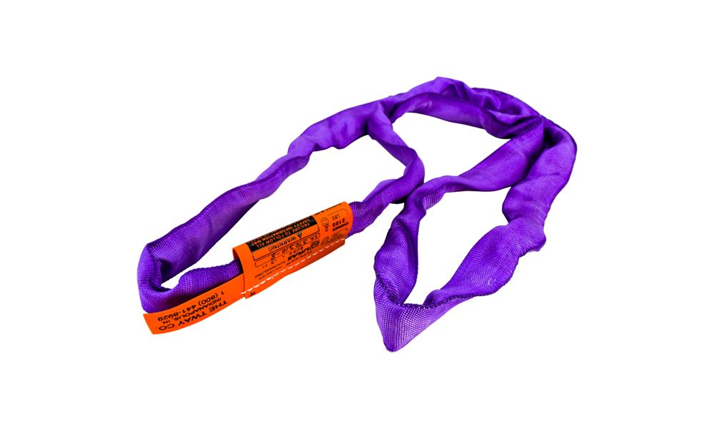 Lift-All 2 Ft. Purple Endless Tuflex Poly Roundsling - Flockneti