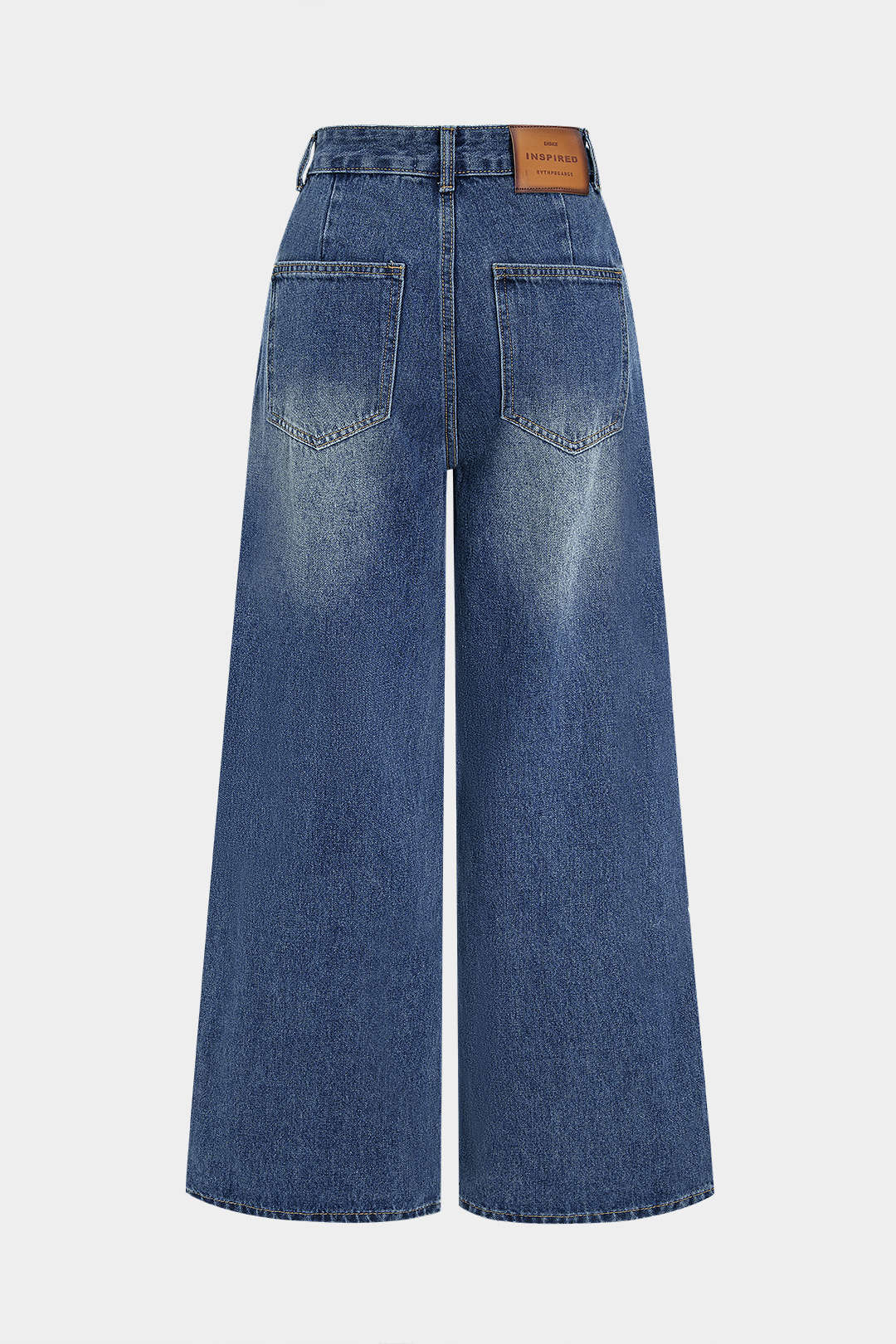 Denim Straight Leg Jeans - Flockneti