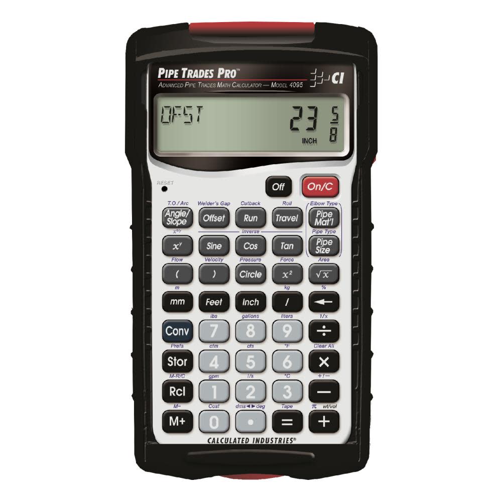 Calculated Industries Pipe Trades Pro Advanced Pipe Trades Math Calculator - Flockneti