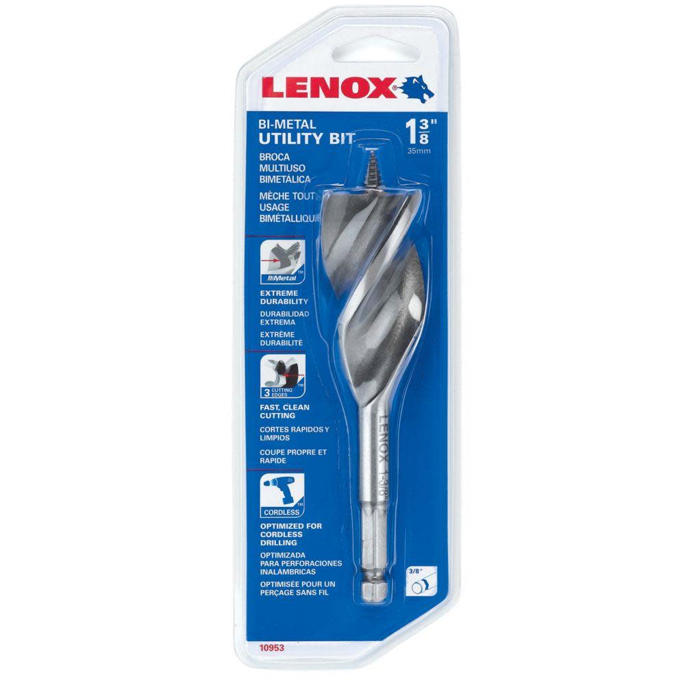 Lenox 1-3/8 In. Bi-Metal Utility Bit - Flockneti