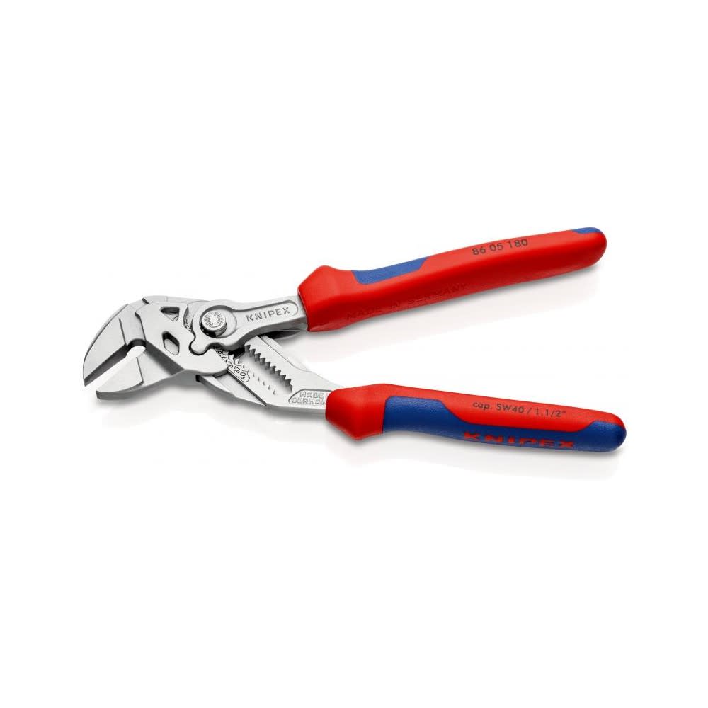 Knipex Chrome Plated Head Pliers Wrench 180mm - Flockneti