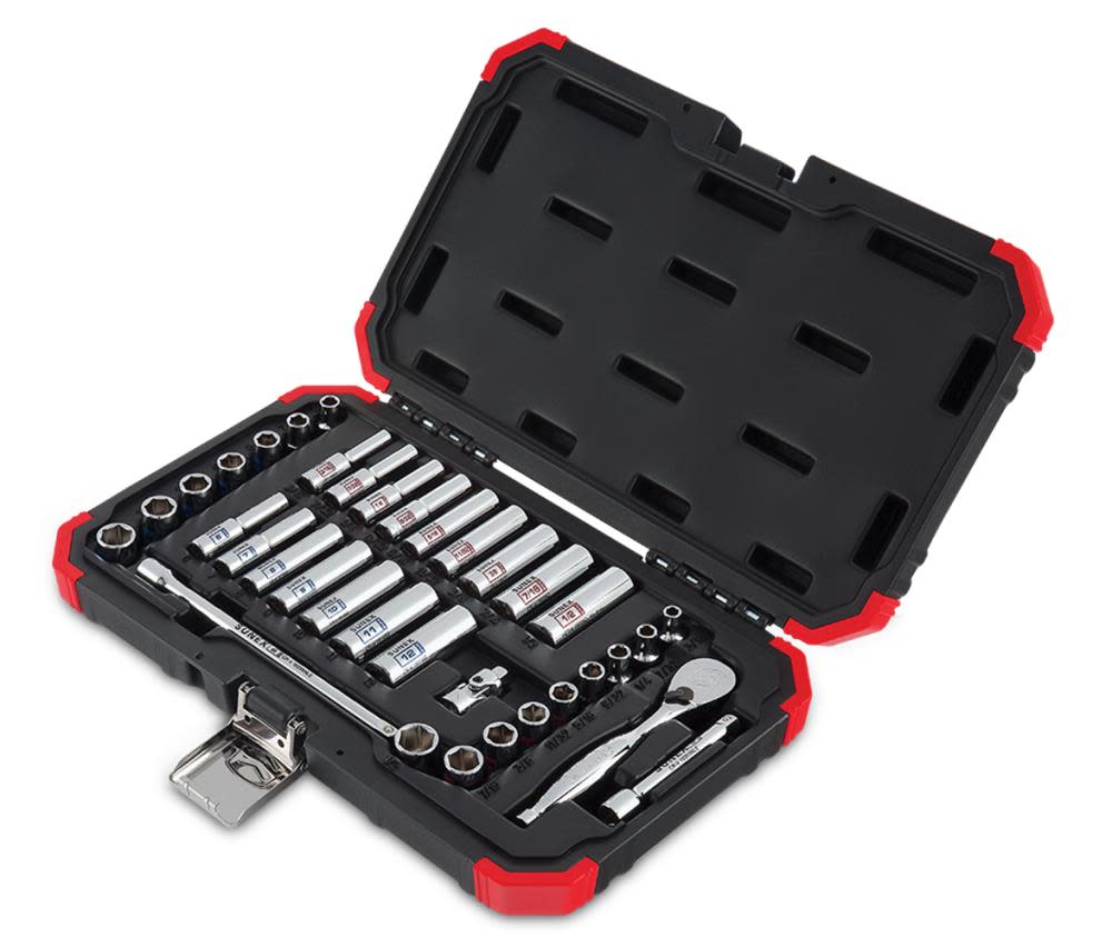 Sunex 36 Pc Chrome Socket Set 1/4 In. Drive - Flockneti