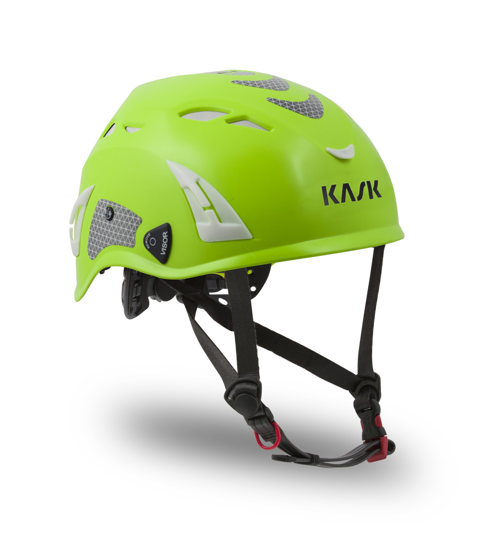 KASK America SUPERPLASMA HD HI VIZ Ventilated Work/Rescue Helmet – Lime Fluo - Flockneti