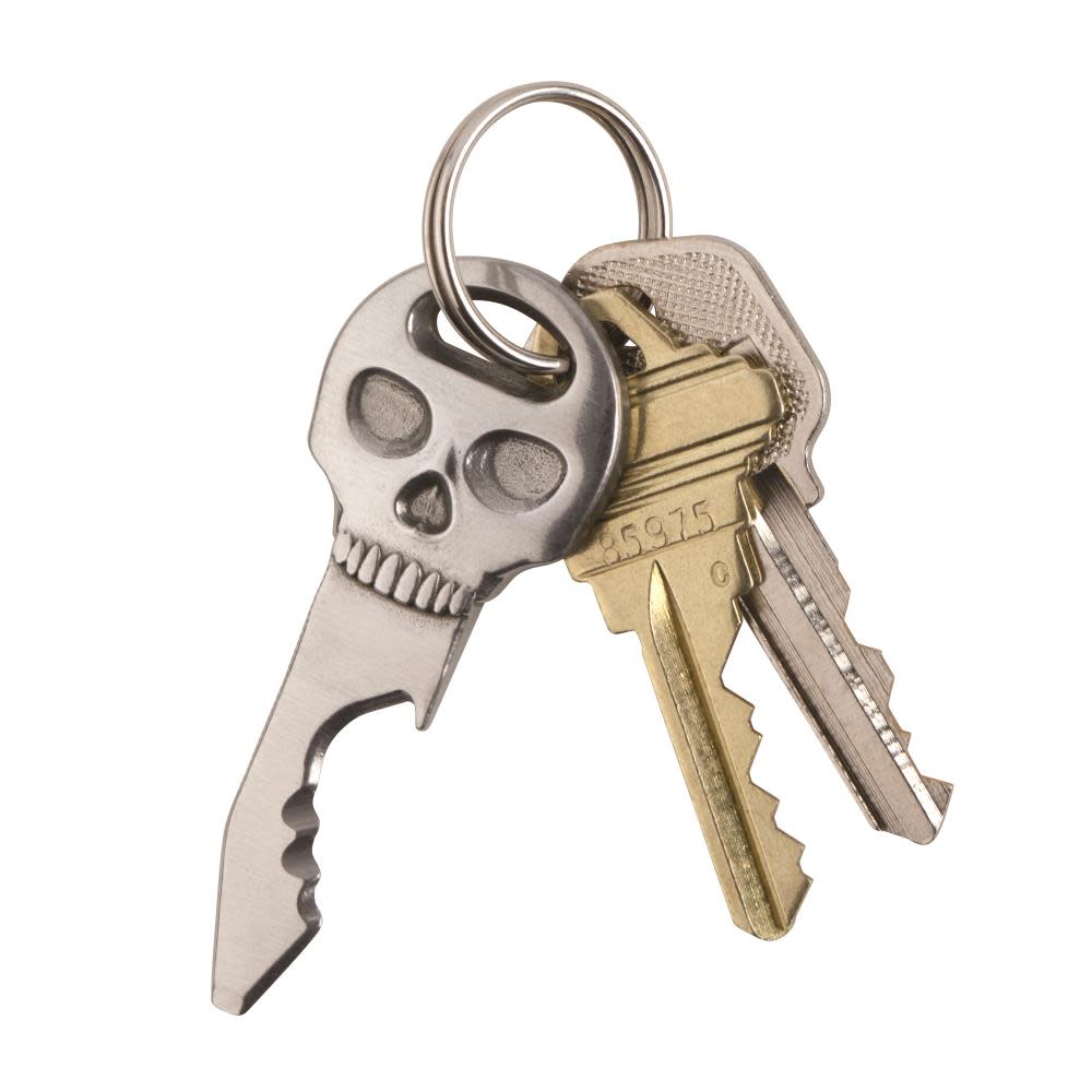 Nite Ize DoohicKey SkullKey Key Tool – Stainless Steel – KMTSK-11-R3 - Flockneti