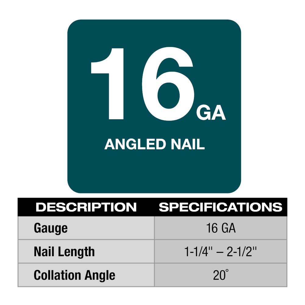 Milwaukee M18 FUEL 16 Gauge Angle Finish Nailer Kit - Flockneti