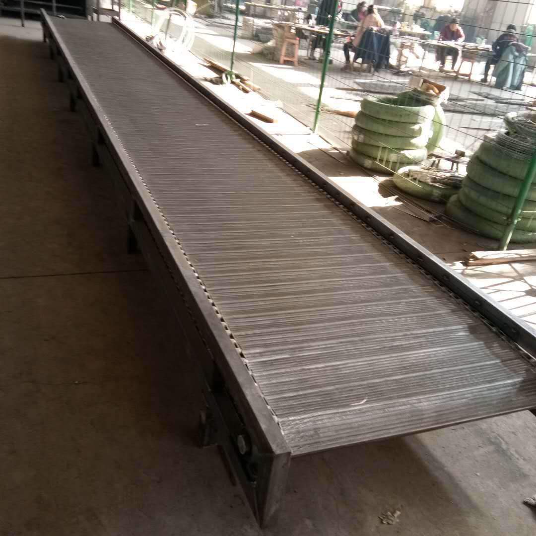 Stainless steel mesh belt conveyor, express logistics sorting machine, food assembly line conveyor, chain plate elevator - Flockneti