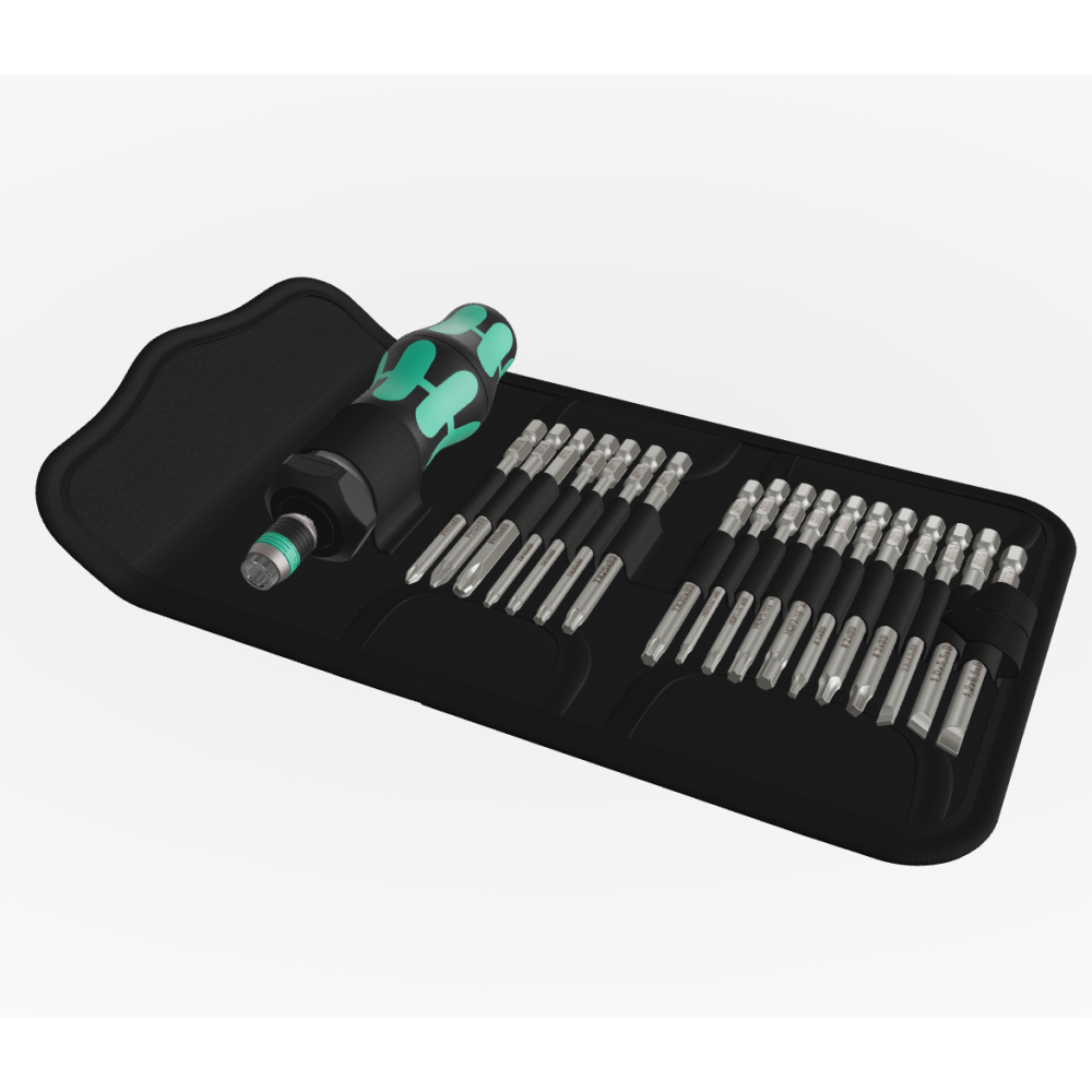 Wera Tools Kraftform Kompakt Turbo Imperial Set 19pc - Flockneti