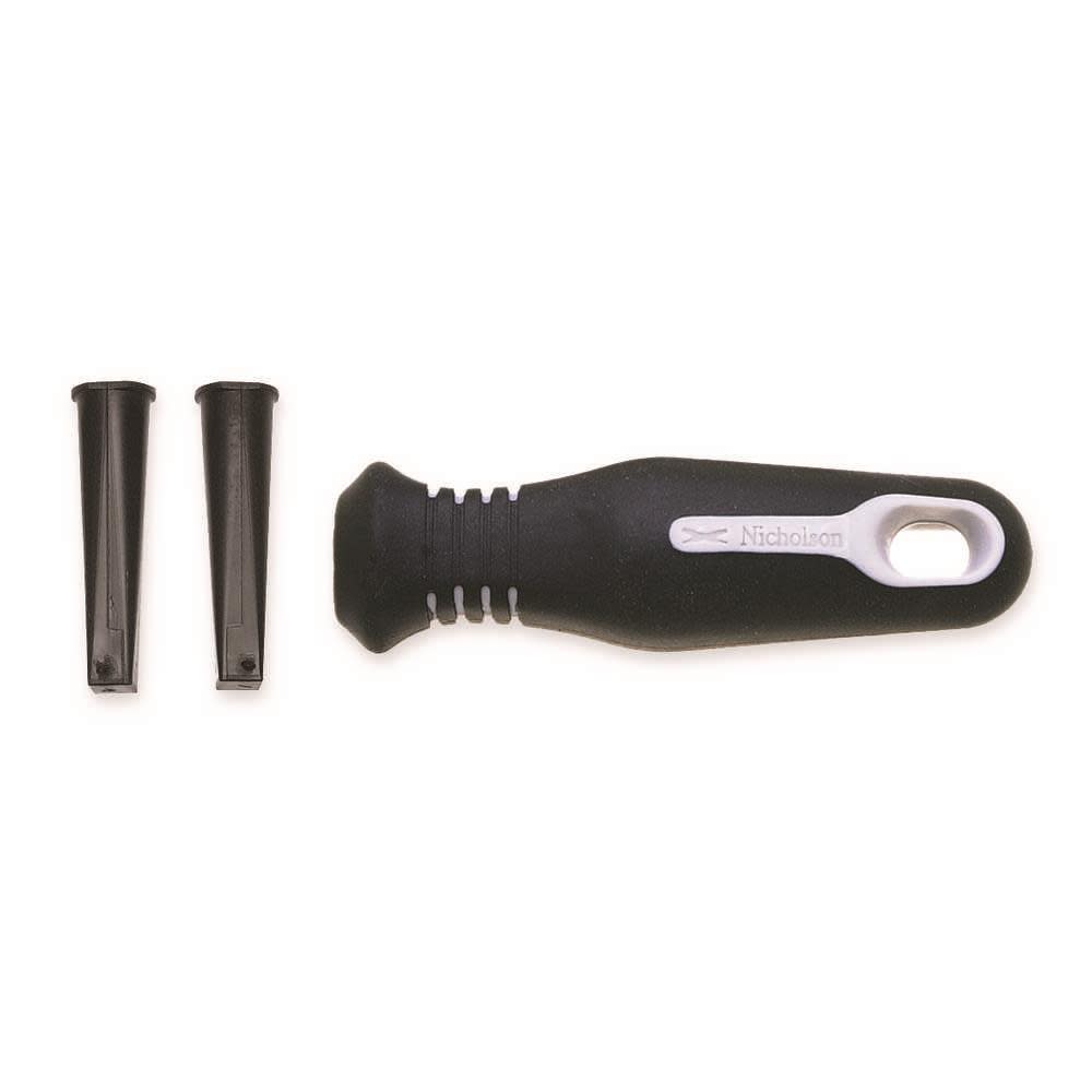 Crescent Nicholson File Handle Ergonomic with Inserts Carded - Flockneti